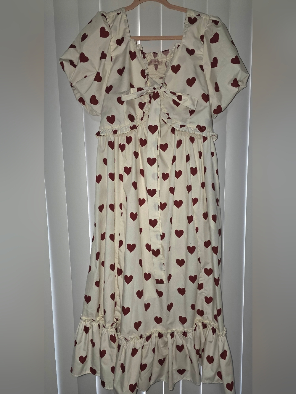 Ivy City Co Heart Maxi Dress L
